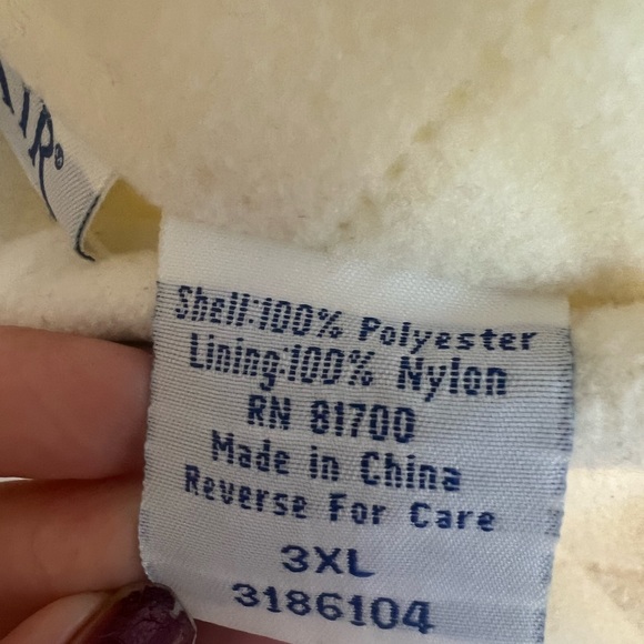 Blair Women’s Vintage Quilted Jacket Ivory sz 3XL Pockets Gold Button Classic - Picture 5 of 14